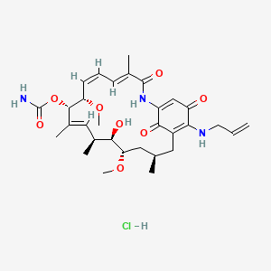 Chemical structure of 17-AAG Hydrochloride