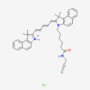 Chemical structure of Cyanine5·5 alkyne