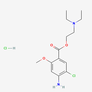 Chemical structure of SDZ 205-557 hydrochloride