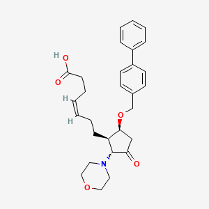 Chemical structure of AH 23848 (calcium salt)