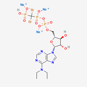 Chemical structure of ARL 67156 trisodium salt