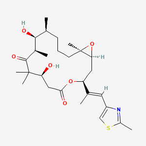 Chemical structure of Epothilone B