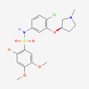 Chemical structure of SB 657510