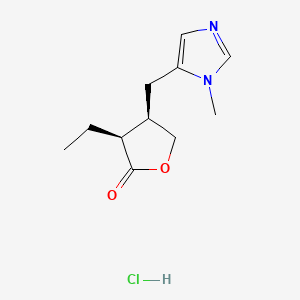 Chemical structure of Pilocarpine HCl
