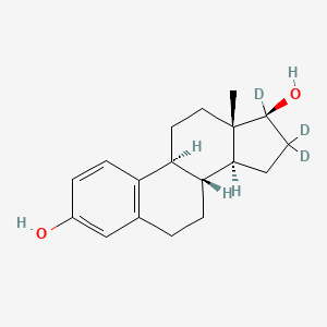 Chemical structure of Estradiol-d3