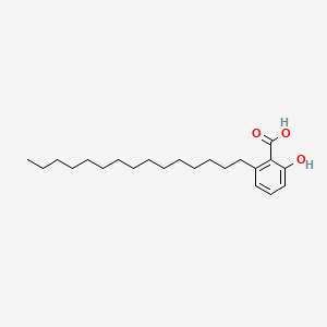 Chemical structure of Anacardic acid