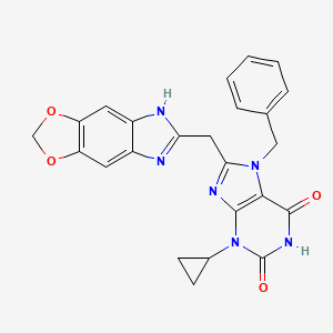 Chemical structure of R110 azide, 6- isomer