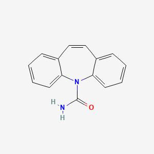 Chemical structure of Carbamazepine