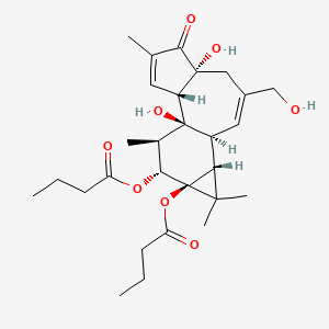 Chemical structure of Phorbol 12,13-dibutyrate