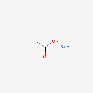 Chemical structure of Sodium acetate