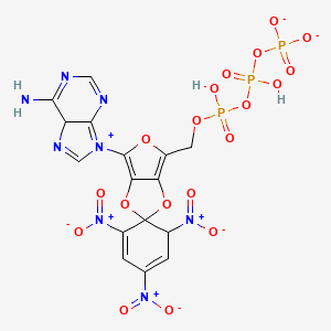Chemical structure of TNP-ATP triethylammonium salt