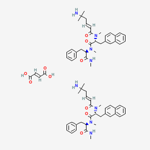 Chemical structure of Tabimorelin hemifumarate