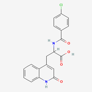 Chemical structure of Rebamipide