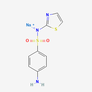 Chemical structure of Sulfathiazole sodium