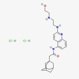 Chemical structure of AZ 10606120 dihydrochloride