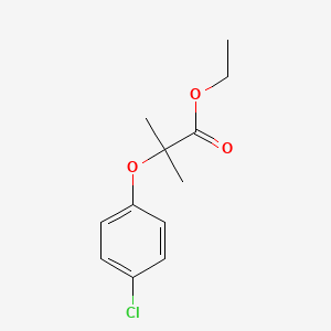 Chemical structure of Clofibrate