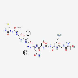 Chemical structure of Hemokinin 1 (human)
