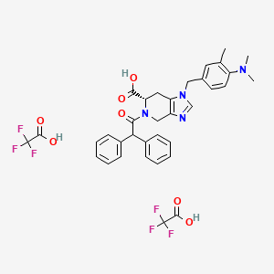 Chemical structure of PD 123319 ditrifluoroacetate