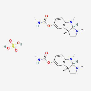 Chemical structure of Physostigmine hemisulfate