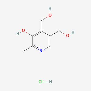 Chemical structure of Pyridoxine HCl