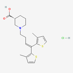 Chemical structure of Tiagabine hydrochloride