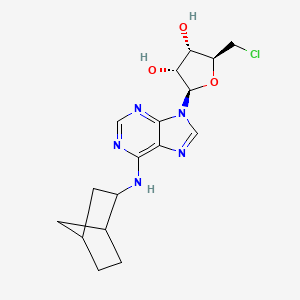 Chemical structure of (±)-5'-Chloro-5'-deoxy-ENBA