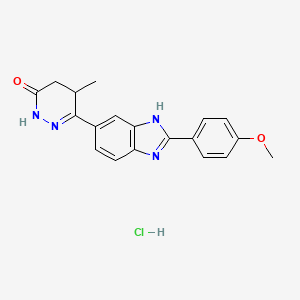 Chemical structure of Pimobendan hydrochloride
