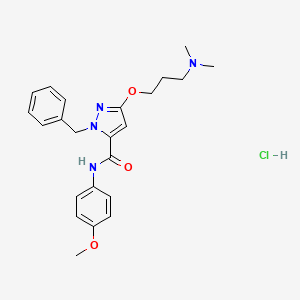 Chemical structure of CFM 1571 hydrochloride