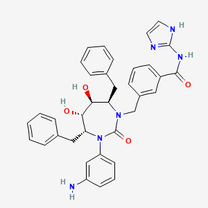Chemical structure of ROX azide, 5- isomer