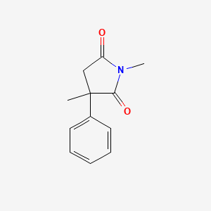 Chemical structure of Methsuximide