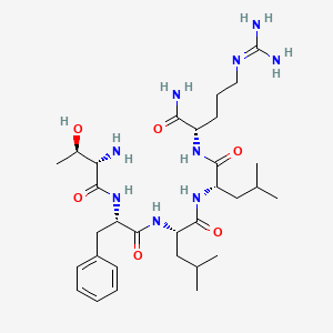 Chemical structure of TFLLR-NH2