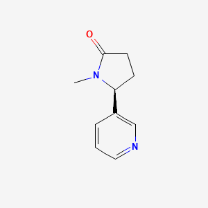Chemical structure of (-)-Cotinine