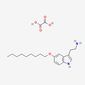Chemical structure of 5-Nonyloxytryptamine oxalate