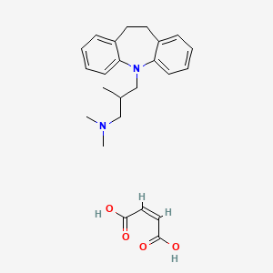 Chemical structure of Trimipramine Maleate