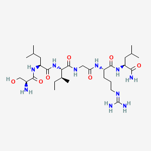Chemical structure of SLIGRL-NH2