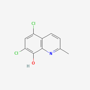 Chemical structure of Chlorquinaldol