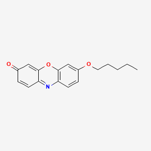 Chemical structure of Pentoxyresorufin