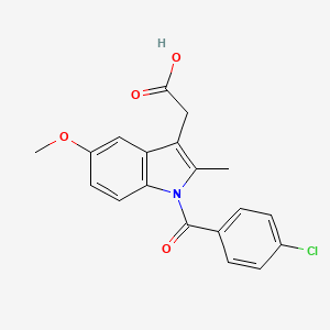 Chemical structure of Indomethacin