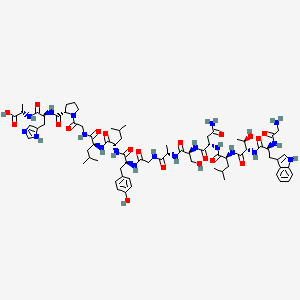 Chemical structure of Galanin (1-15)