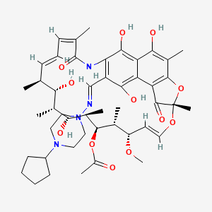 Chemical structure of Rifapentine