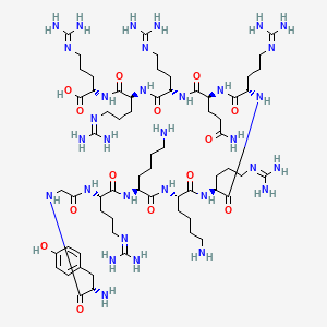 Chemical structure of HIV-1 Tat Protein Peptide