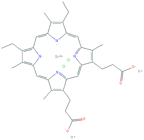 Chemical structure of Stannsoporfin