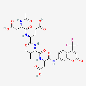 Chemical structure of Ac-DEVD-AFC