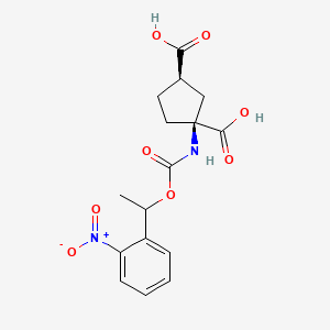 Chemical structure of NPEC-caged-(1S,3R)-ACPD