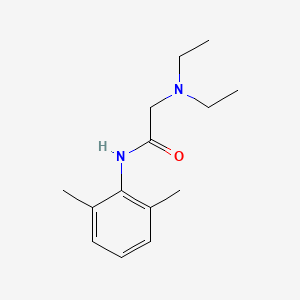 Chemical structure of Lidocaine