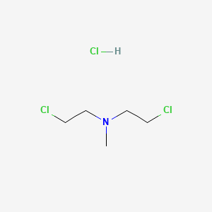 Chemical structure of Mechlorethamine HCl