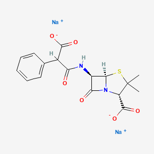 Chemical structure of Carbenicillin Disodium