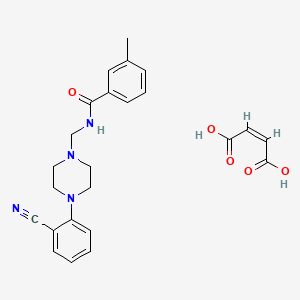Chemical structure of PD 168077 maleate