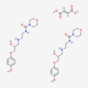 Chemical structure of Xamoterol hemifumarate