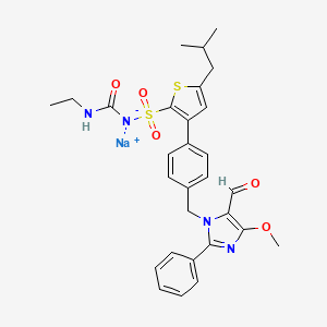 Chemical structure of AVE 0991 sodium salt